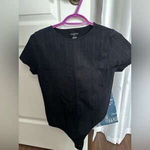 Black t-shirt body suit from dynamite